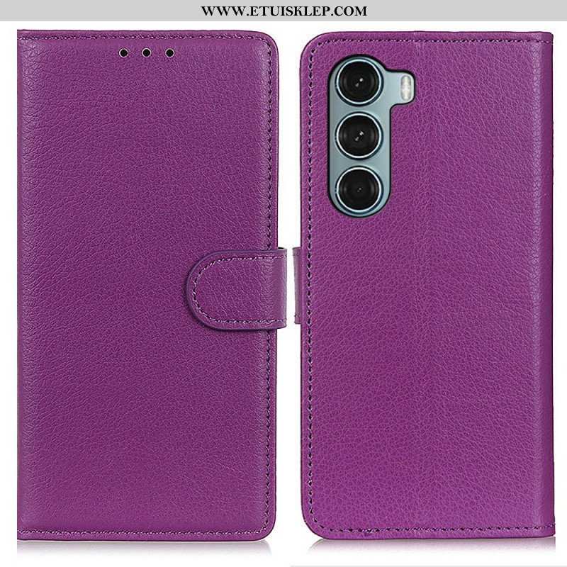 Etui Folio do Moto G200 5G Tradycyjnie Liczi